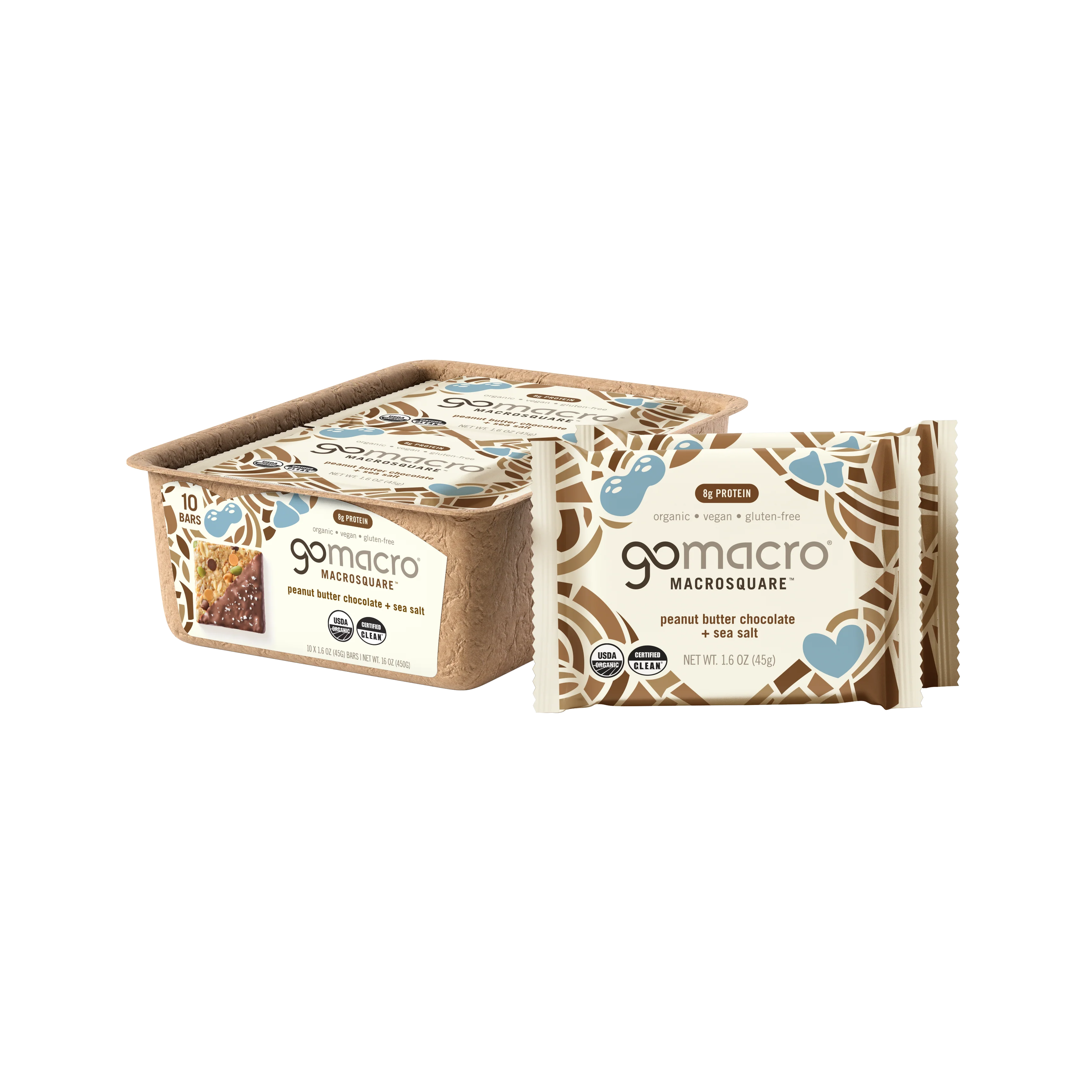 Peanut Butter Chocolate + Sea Salt MacroSquare - Image 4